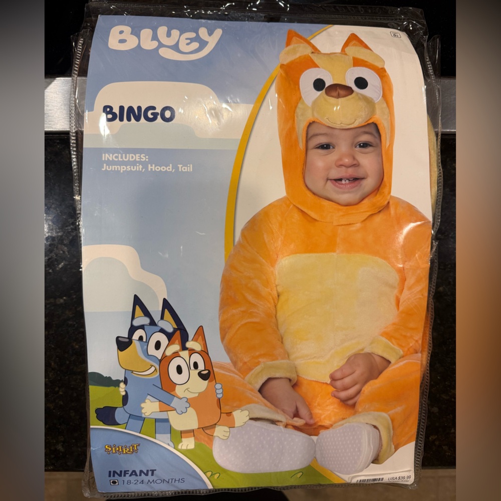 Spirit Orange and Cream Bingo Infant Costume 18-24 mons